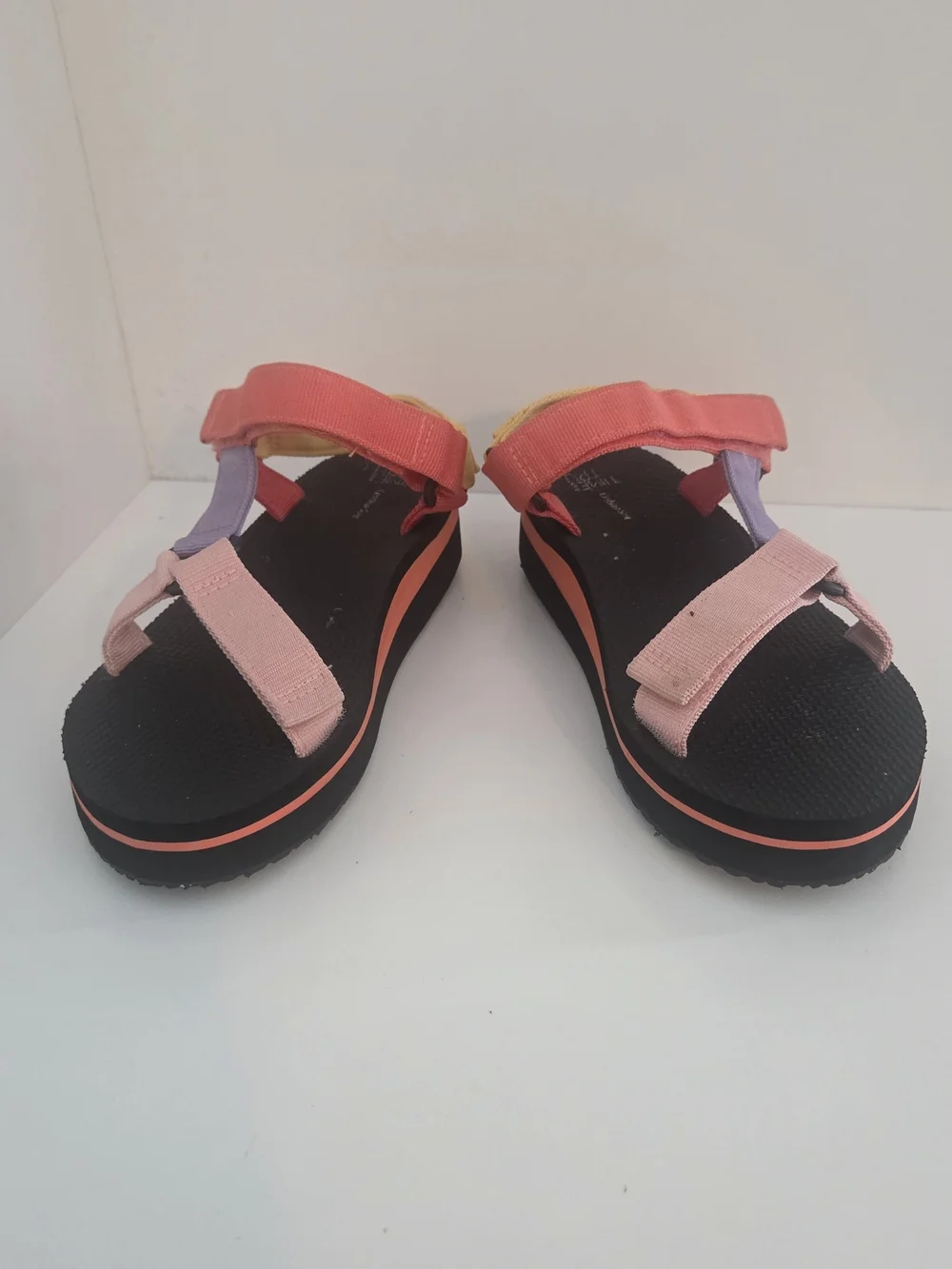 Time And Tru Kids Coral & Pink Sport Sandals Size 7